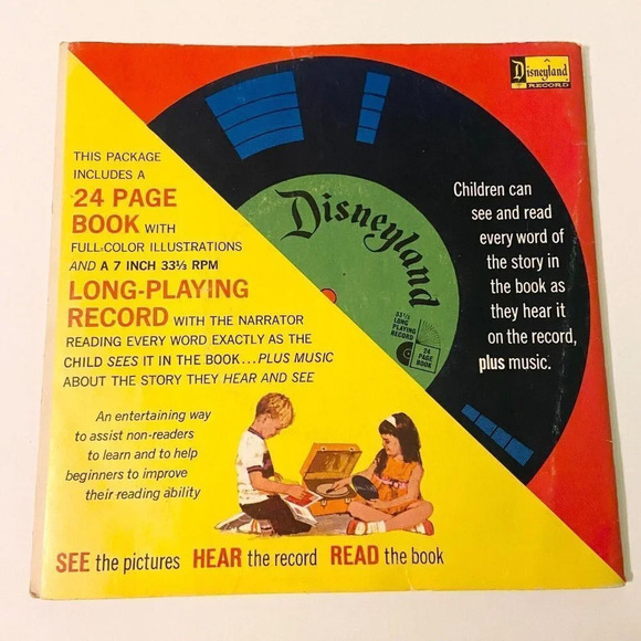 Vintage 1970 Disney Bremen Town Musicians  7 Inch Record and Book - Picture 2 of 15